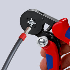 97 53 04 SB | Self-Adjusting Crimping Pliers (Square Crimp) | Multi-Component Handle | Burnished Head - 180mm