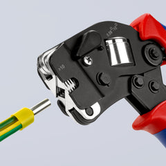 97 53 09 | Self-Adjusting Front-Loading Crimping Pliers (Square Crimp) | Multi-Component Handle | Burnished Head - 190mm