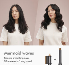 Dyson Airwrap Multi-Styler & Dryer Bright Nickel & Copper Complete Long HS05 with 2 Years Dyson Warranty