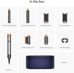 Dyson Airwrap Multi-Styler & Dryer Bright Nickel & Copper Complete Long HS05 with 2 Years Dyson Warranty