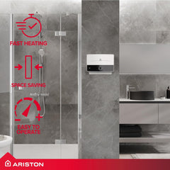 Ariston® 7.7 kW Instant Water Heater, Made in Italy Aures Multi for Bathroom & Kitchen with 5 Years Warranty, Express Installation Available