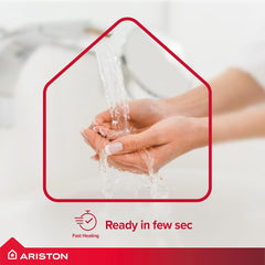 Ariston® 7.7 kW Instant Water Heater, Made in Italy Aures Multi for Bathroom & Kitchen with 5 Years Warranty, Express Installation Available