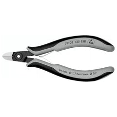 Knipex | 79 02 125 ESD SB | ESD Precision Electronics Side Cutter | Multi- Component Handles - 125mm