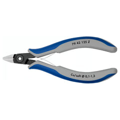Knipex | 79 42 125 Z | Precision Electronics Diagonal Cutter | Multi- Component Handles | Burnished Head -125mm