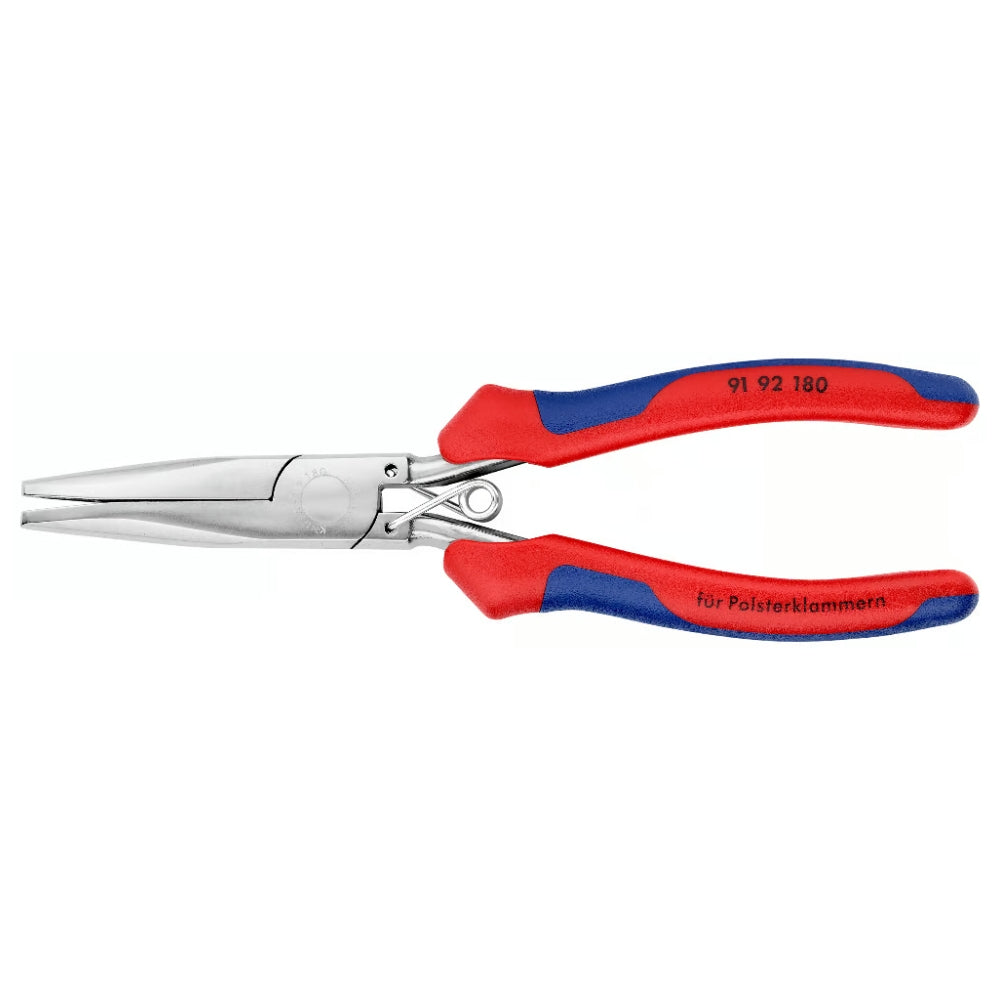 Knipex | 91 92 180 | Upholstery Pliers | Multi-Component Handle | Mirror Polished - 180mm