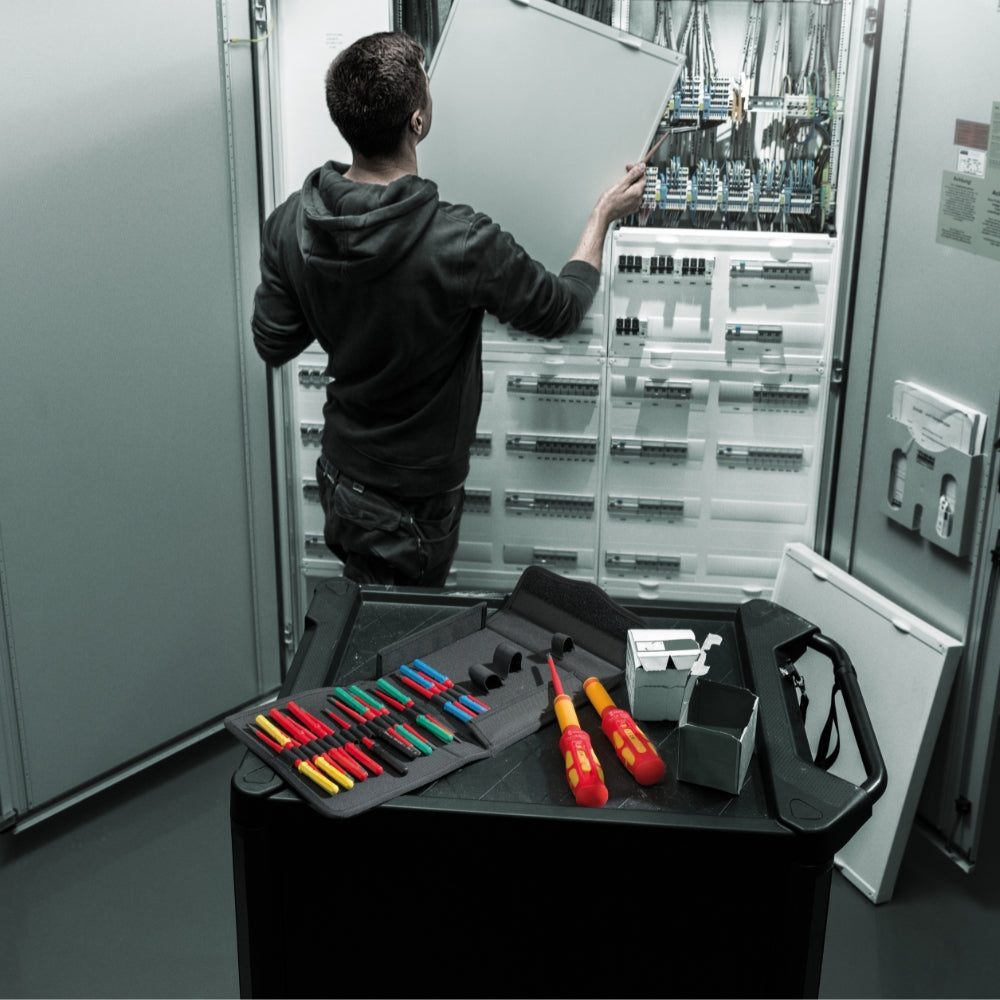 Wera | 05006633001 | KK Control Cabinet | Kraftform VDE Safe-Torque Speed Screwdriver Set | 23pc + Tool Pouch