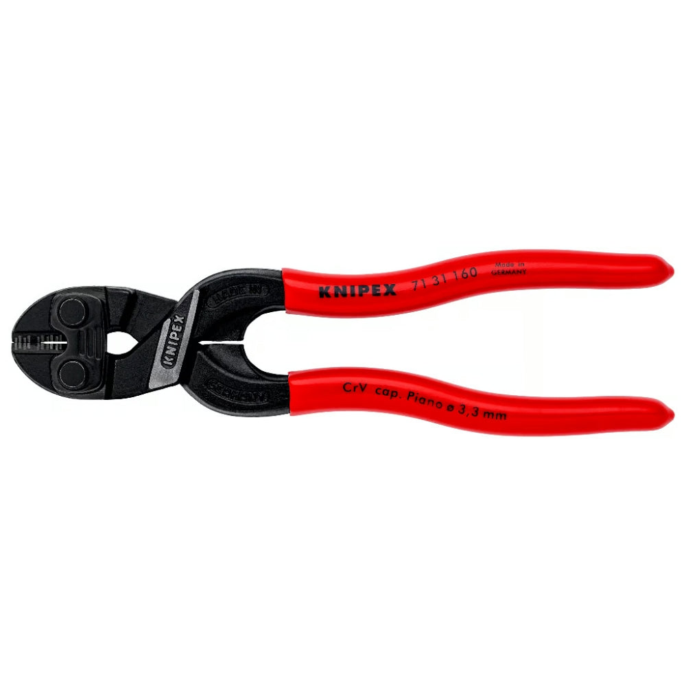 Knipex | 71 31 160 | CoBolt® Compact Bolt Cutters | Coated Handle | Black Atramentized - 160mm