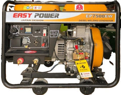 Easy Power 7 kW/9 kVA Electric & Remote Start Single Phase Silent Diesel Generator EP7500T for Power Backup, Outdoor and Residencial Use