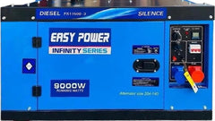Easy Power 9 kW/12.5 kVA Electric & Remote Start 3 Phase Silent Diesel Generator FS11500-380V for Power Backup, Outdoor and Residencial Use