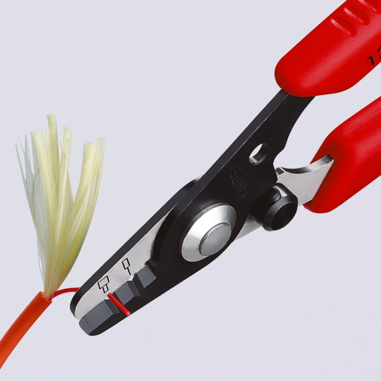 Knipex | 12 82 130 SB | Fibre Optic Wire Stripper - 130mm (Carded)