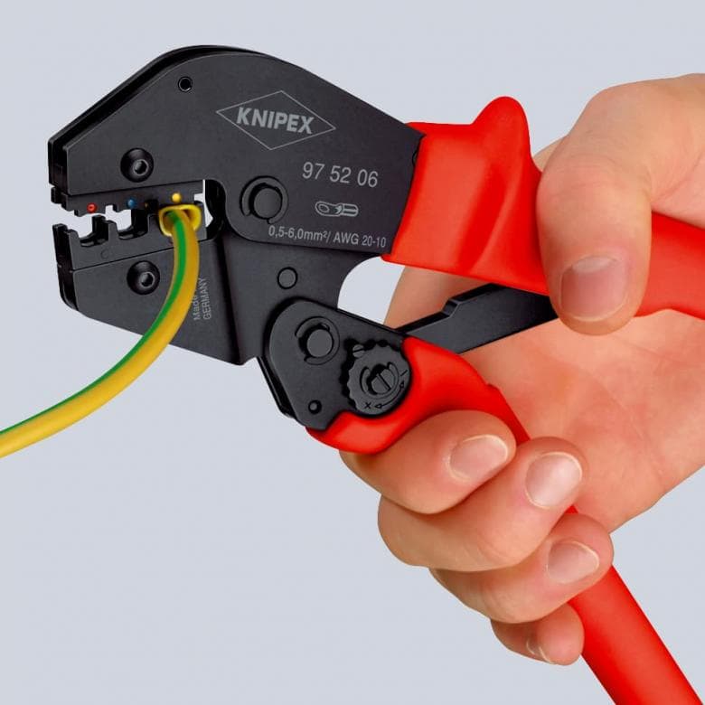 97 52 06 | Two-Handed Operation Crimping Pliers | Plastic Handle - 250mm