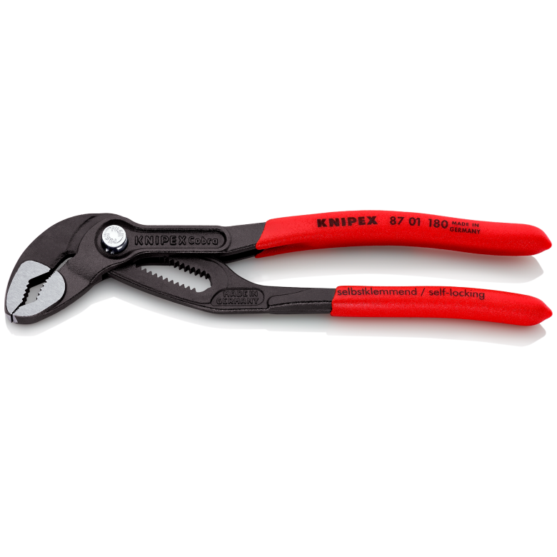 87 01 Series | Cobra® Water Pump Pliers | Non-Slip Handle | Grey Atramentized - (Various Sizes)