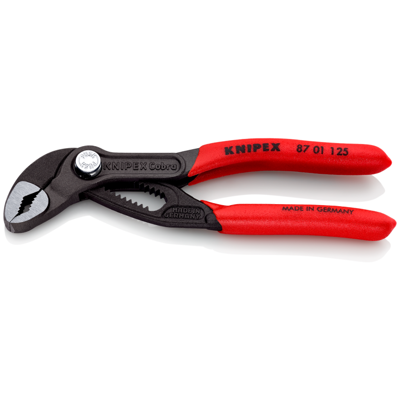 87 01 Series | Cobra® Water Pump Pliers | Non-Slip Handle | Grey Atramentized - (Various Sizes)