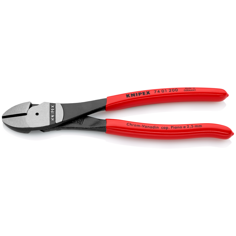 74 01 Series | High-Leverage Diagonal Cutter | Coated Handle | Black Atramentized - (Various Sizes)