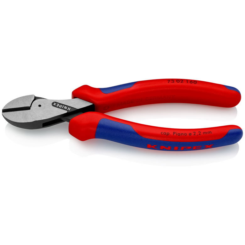 73 02 160 | X-Cut® High-Leverage Diagonal Cutter | Multi-Component Handle | Black Atramentized - 160mm