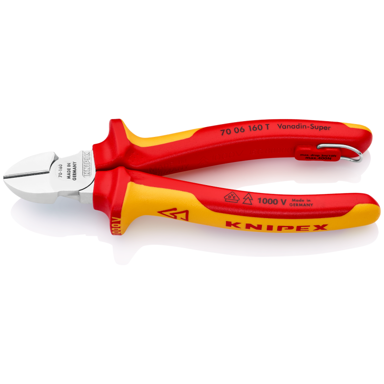 70 06 Series | VDE Diagonal Cutter | Multi-Component Handle | Chrome Plated - (Various Sizes)