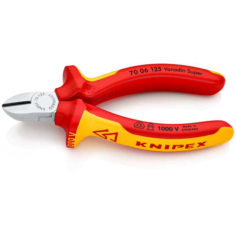 70 06 Series | VDE Diagonal Cutter | Multi-Component Handle | Chrome Plated - (Various Sizes)