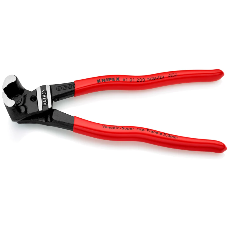 61 01 200 | Bolt End Cutting Nippers | Coated Handle | Black Atramentized - 200mm