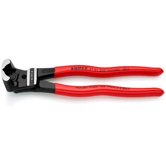 61 01 200 | Bolt End Cutting Nippers | Coated Handle | Black Atramentized - 200mm