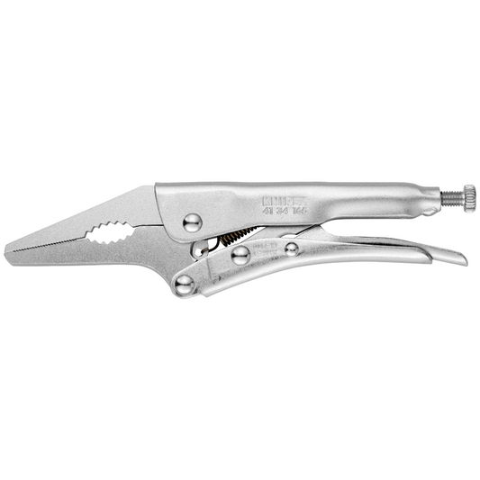 41 34 165 | Locking Grip Pliers | Long Nose Straight - 165mm