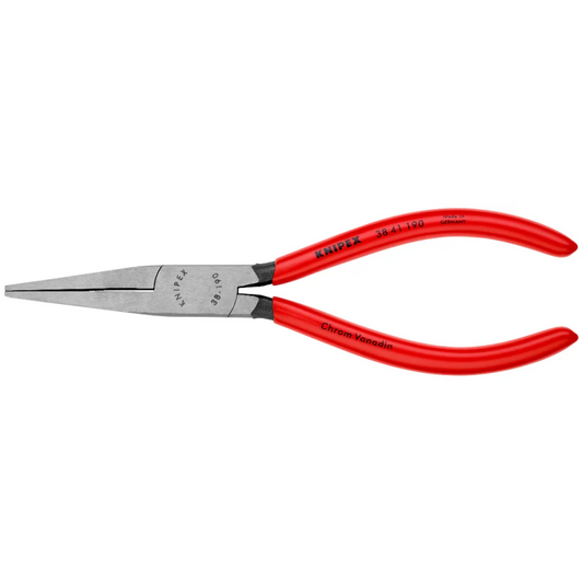 38 41 190 | Flat Mechanics Pliers | Coated Handle | Black Atramentized - 190mm