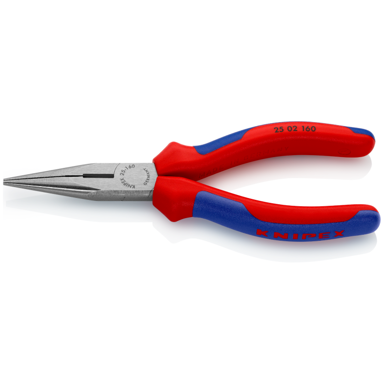 25 02 160 | Snipe Nose Side-Cutting (Radio) Pliers | Multi-Component Handle | Black Atramentized - 160mm