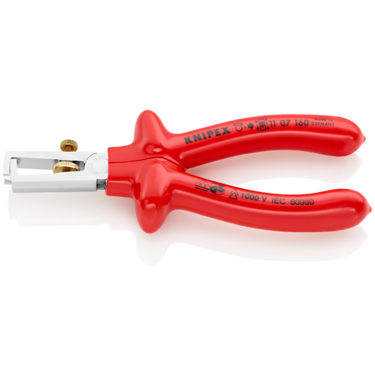 11 07 160 | VDE Universal Insulation Stripper | Dipped Insulation Handle | Chrome Plated - 160mm