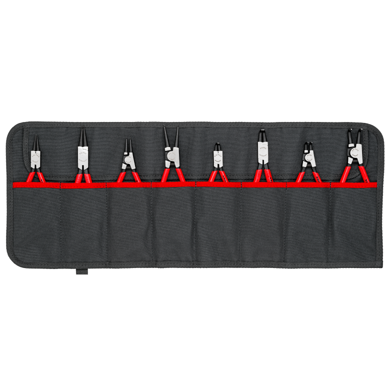 Knipex | 00 19 58 V01 | Circlip Plier Set | 8pc + Tool Roll