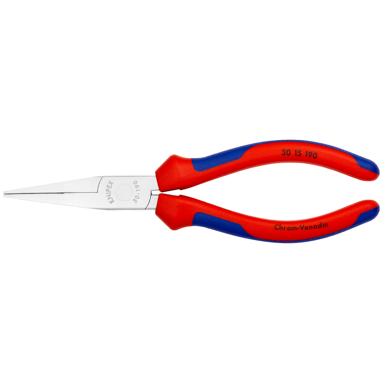 30 15 Series | Long Nose Pliers | Multi-Component Handle | Chrome Plated - (Various Sizes)