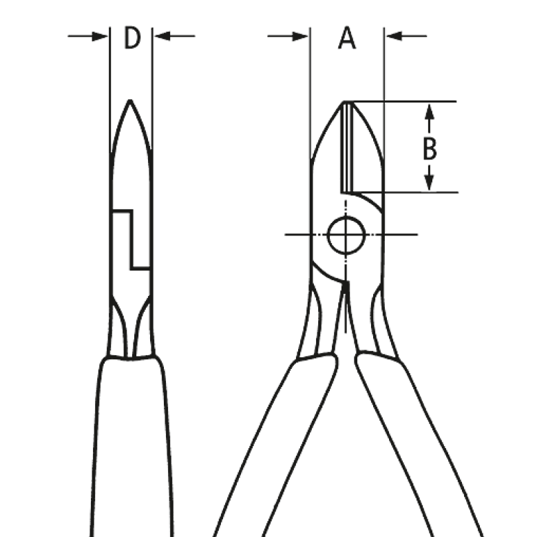 79 62 125 ESD Precision Electronics Side Cutter ESD