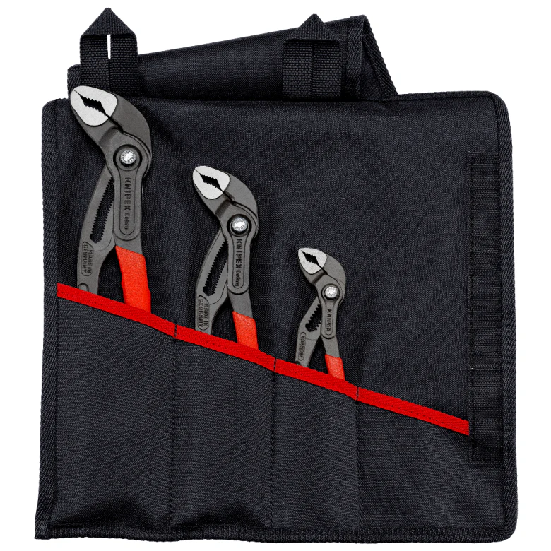 Knipex | 00 19 55 S9 | Cobra® Water Pump Pliers Set | 3pc + Tool Roll