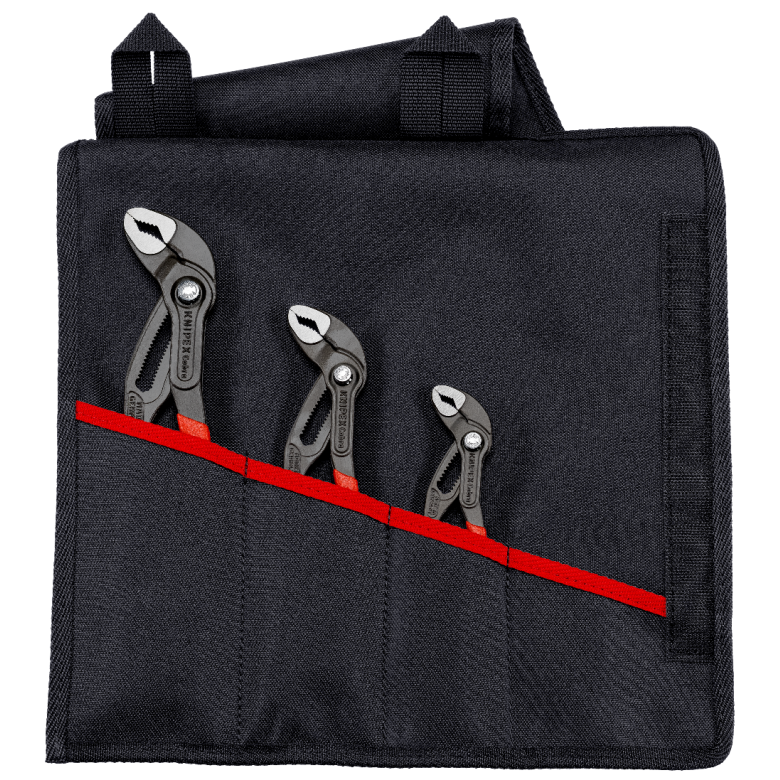 Knipex | 00 19 55 S8 | Cobra® Water Pump Pliers Set | 3pc + Tool Roll