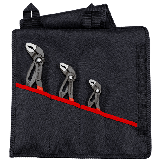Knipex | 00 19 55 S8 | Cobra® Water Pump Pliers Set | 3pc + Tool Roll