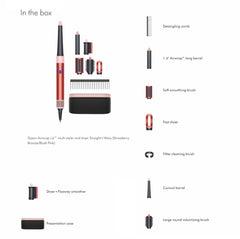 Dyson Airwrap i.d. multi-styler and dryer Straight+Wavy Strawberry Bronze/Blush Pink HS08 with 2 Years Dyson Warranty