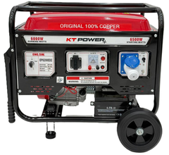 KT Power 6.5 kW Portable Gasoline Generator for Power Backup, Outdoor and Home Use