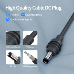 Starlink Mini DC to Car Charger Cable with 15A Fuse – 9.84FT / 3M