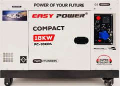 Easy Power 18 kW Super Silent Diesel Generator, FC-18KBS Single Phase 50/60 Hz for Power Backup, Industial, Construction & Home Use