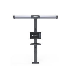 BEISSBARTH Q.LIGN T.41 QG Wheel Alignment Floor-Mounted Support Column, Turnplates & Q.Grip Wheel Clamps. Operation via 27" Monitor