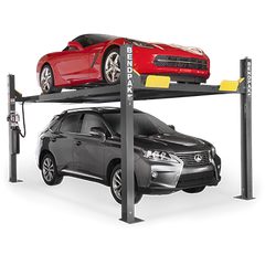 BENDPAK HD-9XW Electro Hydraulic 4-Post Lift Extra High + Car Stacker Parking 4Ton