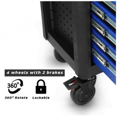 VTools 27-Inch 8-Drawer Tool Cabinet with Central Lock