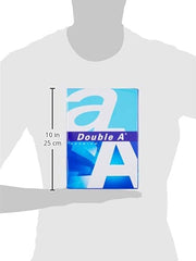 Double A - Printer Copy Paper, Size A4, GSM 80, 500 Pages Ream