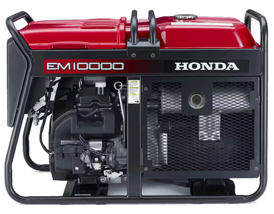 Honda® EM10000, 9 kVA Electric Start 220V Single Phase AVR Petrol Generator with Battery