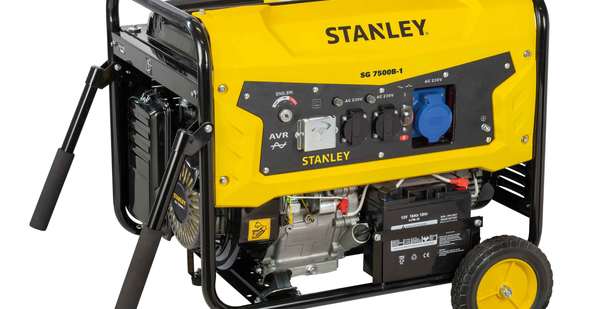 Stanley 7.5 kW Petrol Generator SG7500B-1 For Domestic, for Outdoor ...