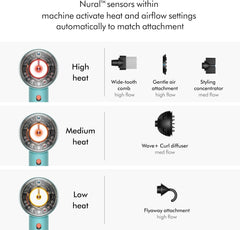 Dyson Supersonic Nural Ceramic Patina & Topaz Orange HD16 Hair Dryer with 2 Years Brand Warranty