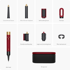 Dyson Airwrap i.d. Multi-Styler & Dryer Straight+Wavy Red Velvet & Gold HS08 with 2 Years Brand Warranty
