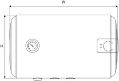 Jaquar Versa Manual E 80 Litres VME-WHT-H080 1.5 kW Horizontal Power Efficient Water Heater with 7 Years Warranty