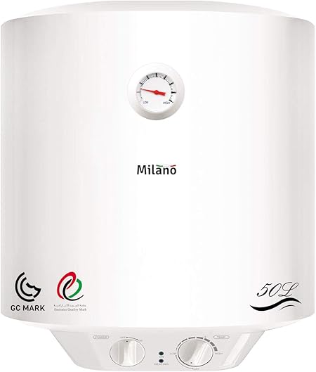 Milano 50L Vertical Electric Water Heater, Italian Design 1.5kW with 7 Years Warranty