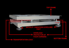 Eagle Counting Cum Platform Weighing Scale, PLT-150-M-CCB9, 150 Kg Capacity, 500 x 500MM Platform