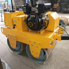 KT Power Double Drum Vibratory Road Roller Walk Behind 730 KG 650mm 24KN Hydraulic Drive Asphalt Compactor