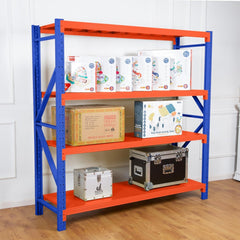 KT Plus Warehouse & Garage Shelf, Heavy Duty 4-Tier Storage Shelf with 300KG/shelf Rack Weight Capacity, Shelves Size 200 x 60 x 200 cm